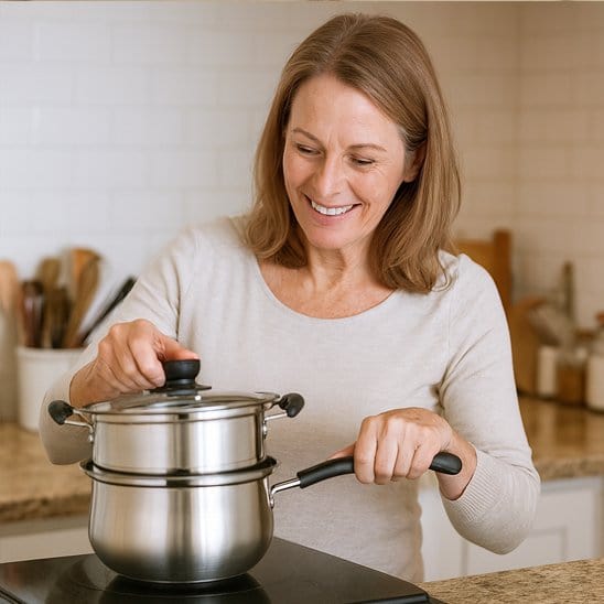 Faitout polyvalent en fonte d'aluminium | HomogĂšne