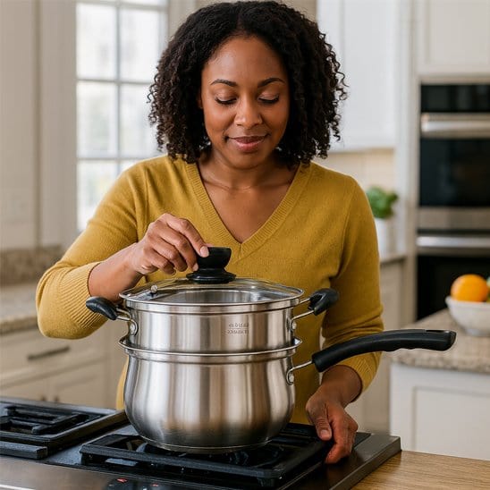 Faitout polyvalent en fonte d'aluminium | HomogĂšne