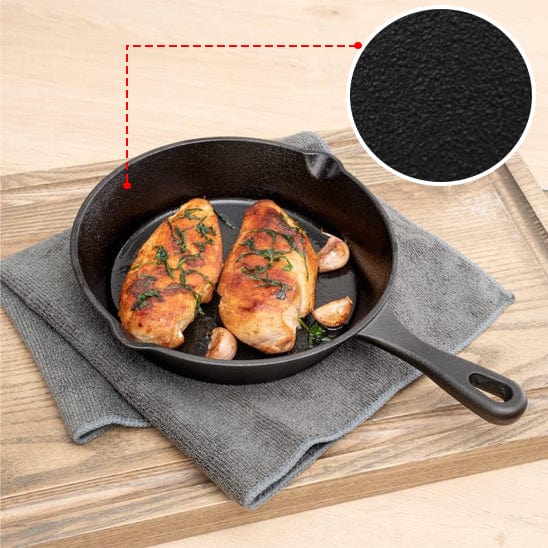 POELE EN FONTE CUISSON VIANDE ET MATERIAU