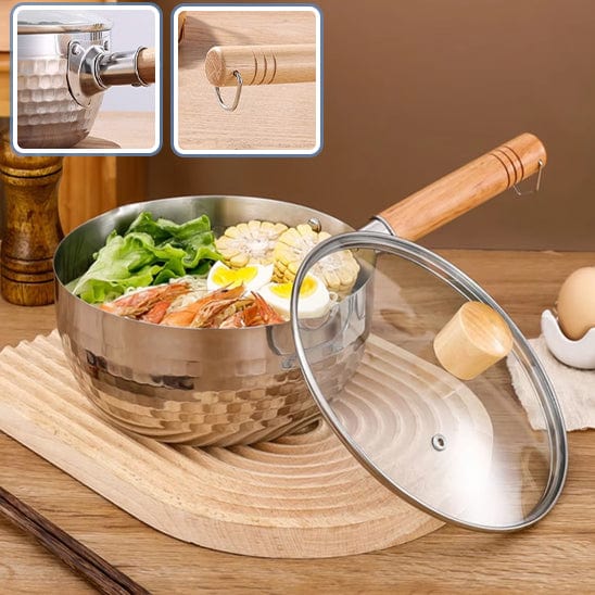 casserole inox poignée couvercle