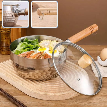 casserole inox poignée couvercle