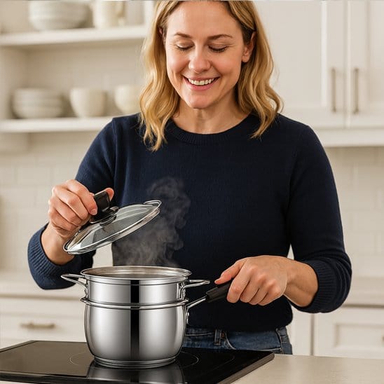 Faitout polyvalent en fonte d'aluminium | Homogène