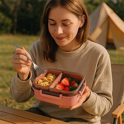 Lunch box compartimentée | Hermétique anti-fuite
