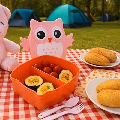 Lunch box enfant | Hibou Coloré