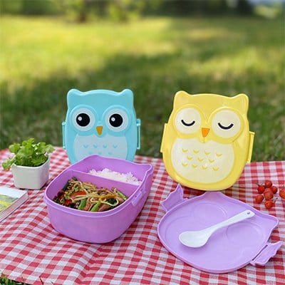 Lunch box enfant | Hibou Coloré