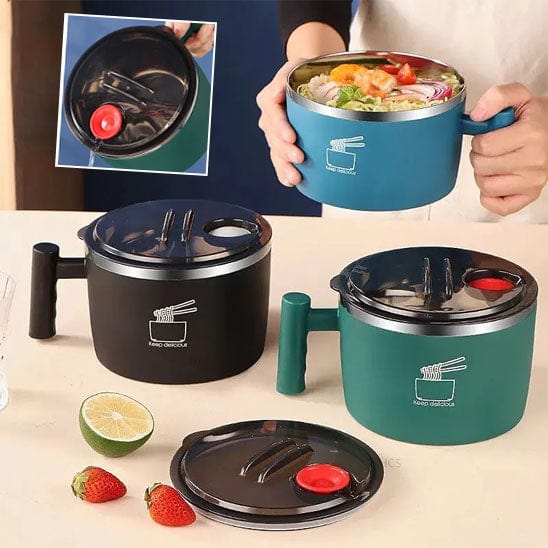 LUNCH BOX NOIR, VERT ET BLEU - PRESENTATION LUNCH BOX HERMETIQUE