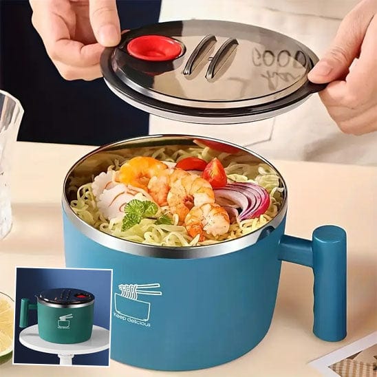 LUNCH BOX BLEU AVEC COUVERCLE ENLEVE - PRESENTATION LUNCH BOX VERT