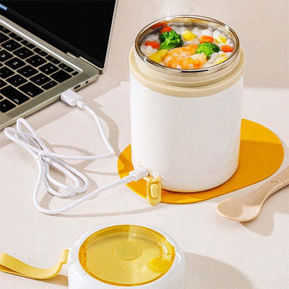 REPAS AVEC LUNCH BOX ET ALIMENTATION AVEC L'ORDINATEUR