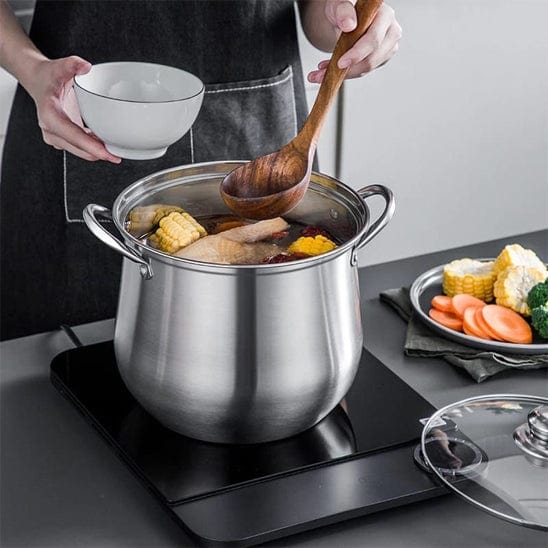 marmite inox cuillère 