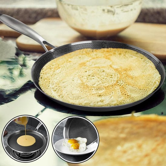 POELE A CREPE CUISSON OEUF SUR LE PLAT ET CRËPE